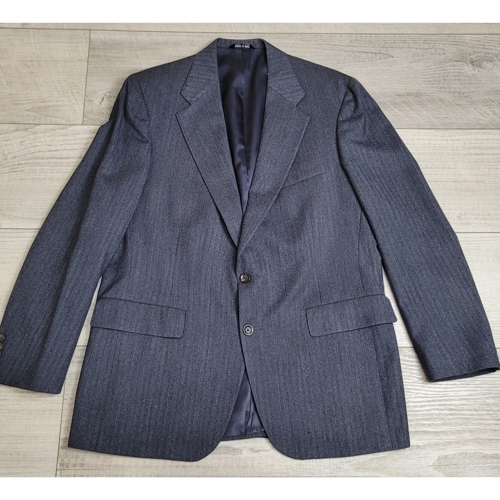 🐎Nordstrom Chaps Ralph Lauren Sports Coat Men's 44 Wool Herringbone Blazer USA